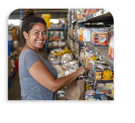 Maria at the supermarket