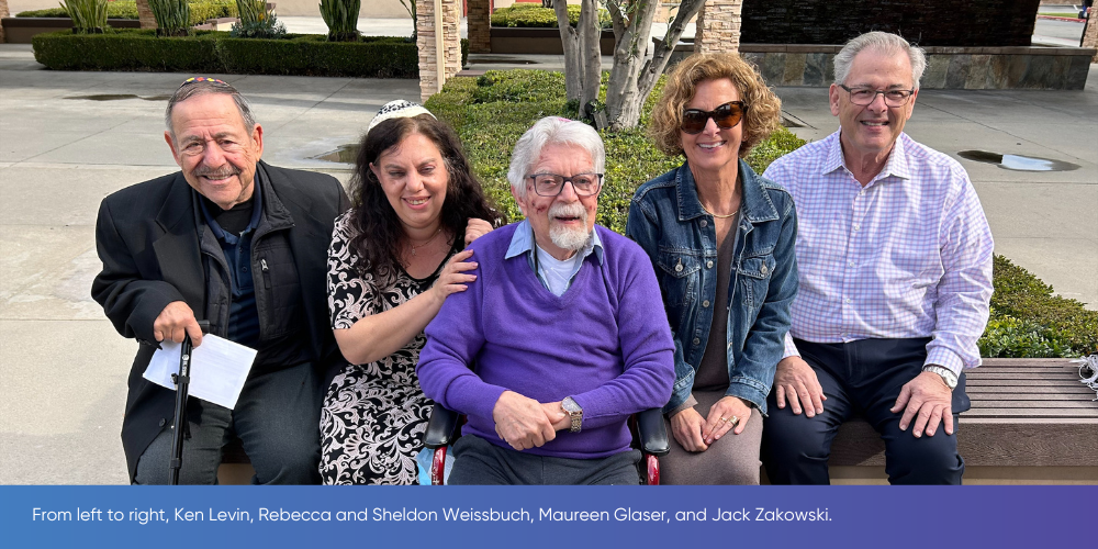 Ken Levin, Rebecca and Sheldon Weissbuch, Maureen Glaser, and Jack Zakowski